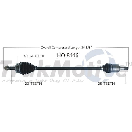 Surtrack Axle Cv Axle Shaft, Ho-8446 HO-8446